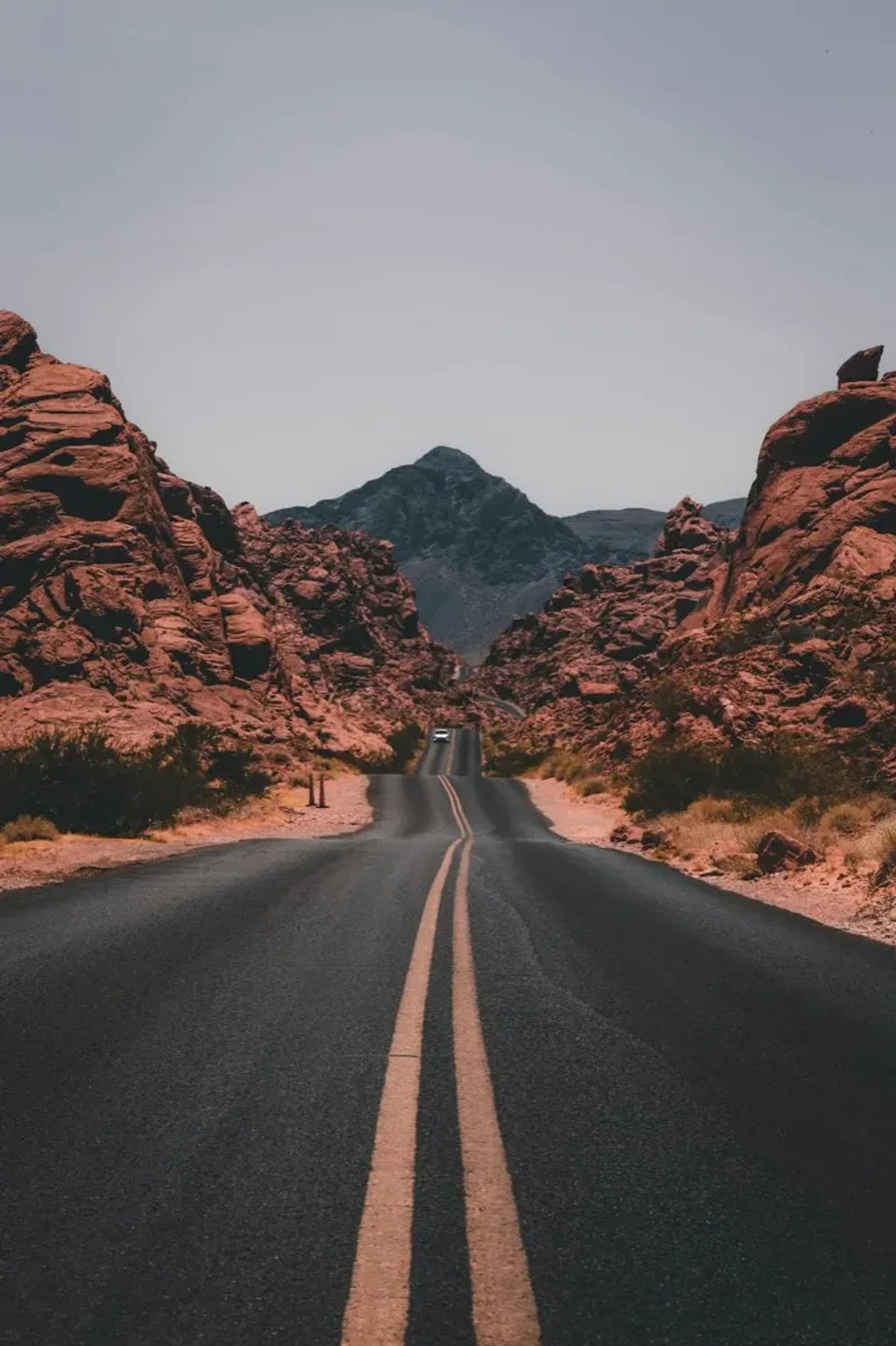 Desert road photograph used in Vantage’s postcard experience